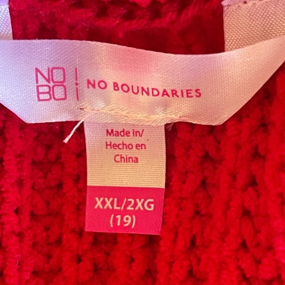 No Boundaries Sweater Chenille Distressed Pullover Top - Picture 3 of 7